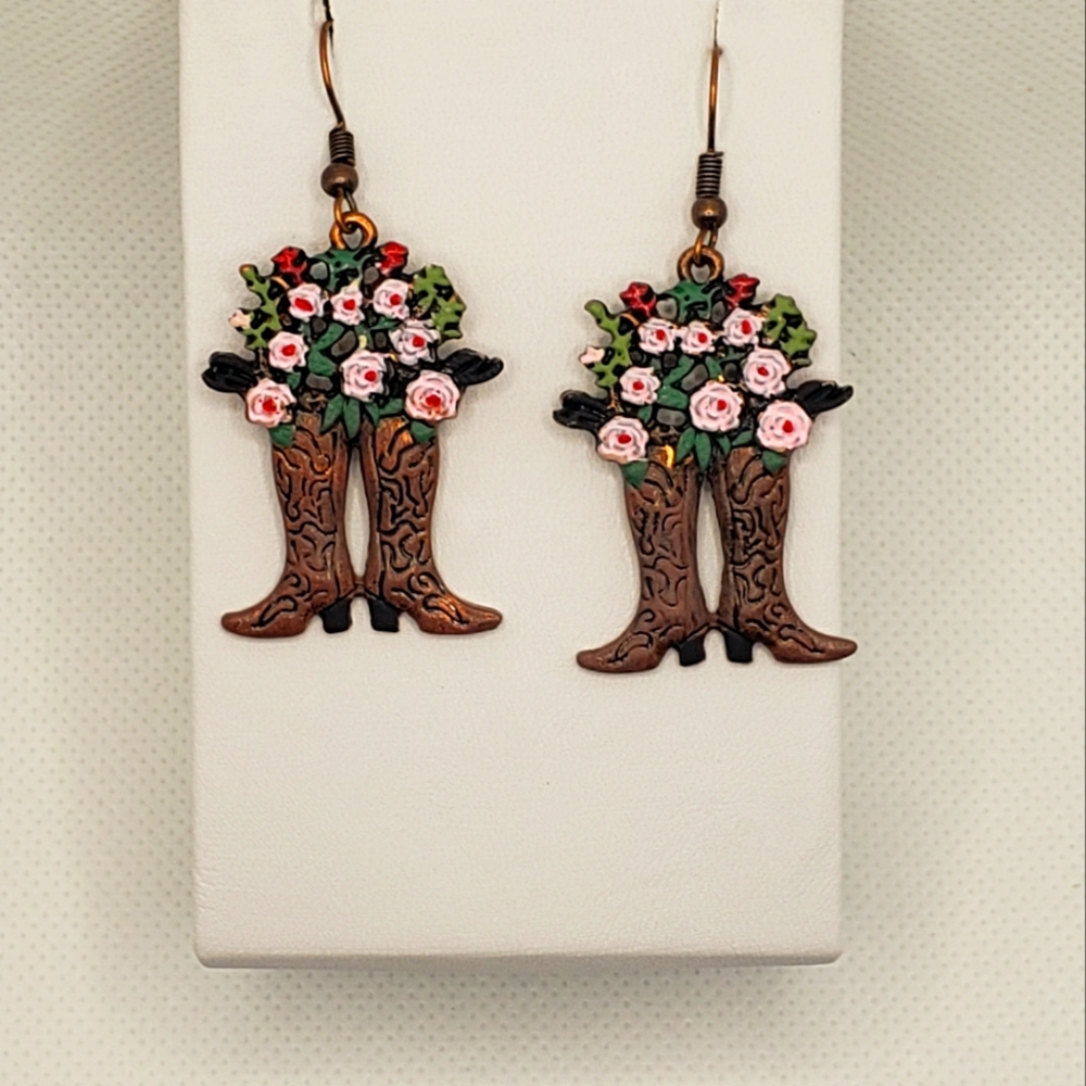 Flower Boots Earrings